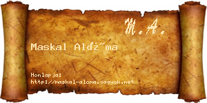 Maskal Alóma névjegykártya